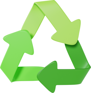Recycle icon 3D Illustration